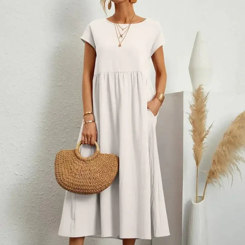Céleste - Midi Dress with Pockets