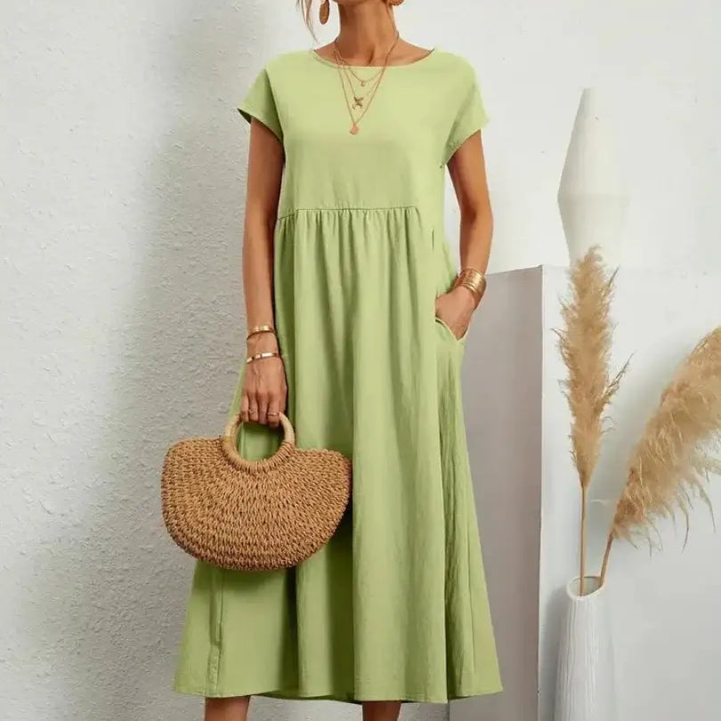 Céleste - Midi Dress with Pockets