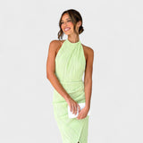 Alana - Long Dress with Pleats