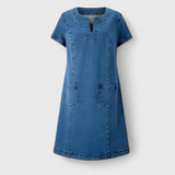 Evelyn - Elegant Denim Dress