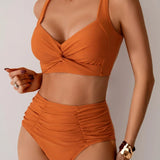 Gemma - High-Waisted Summer Swimsuit