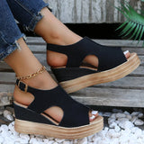 Cara - Relaxed Wedge Sandals
