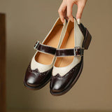 Angela Leather Mary Janes