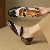Angela Leather Mary Janes