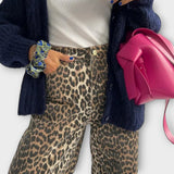 Chandra - Vintage leopard print jeans