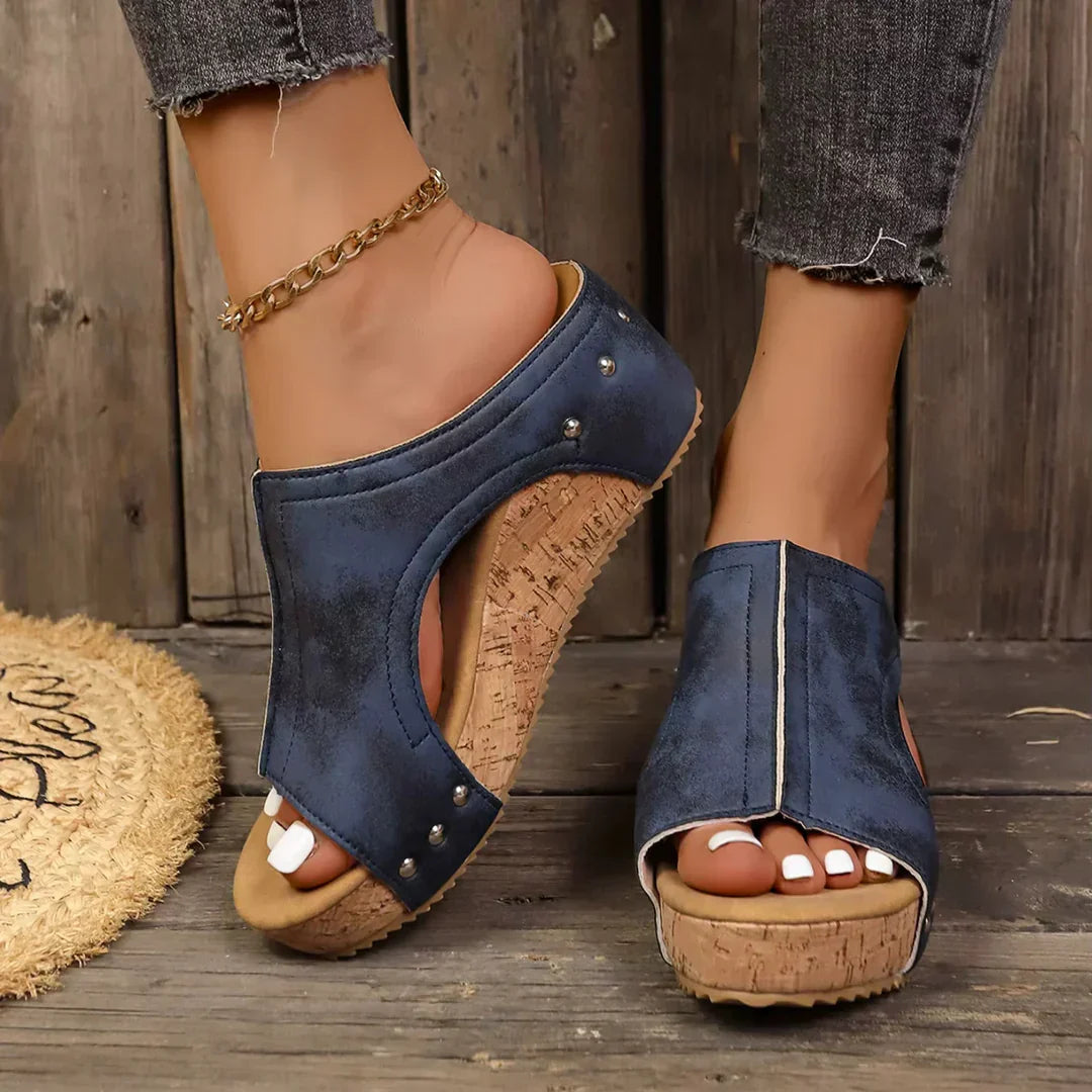 Sarah - Lumi Stud Wedges