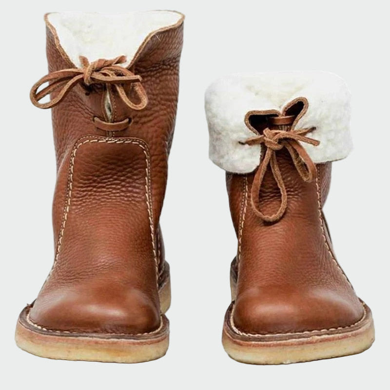 Berta | Waterproof Men's Leather Boots with Wool Lining