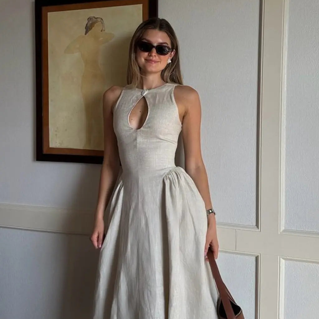 Valérie - Elegant Midi Dress