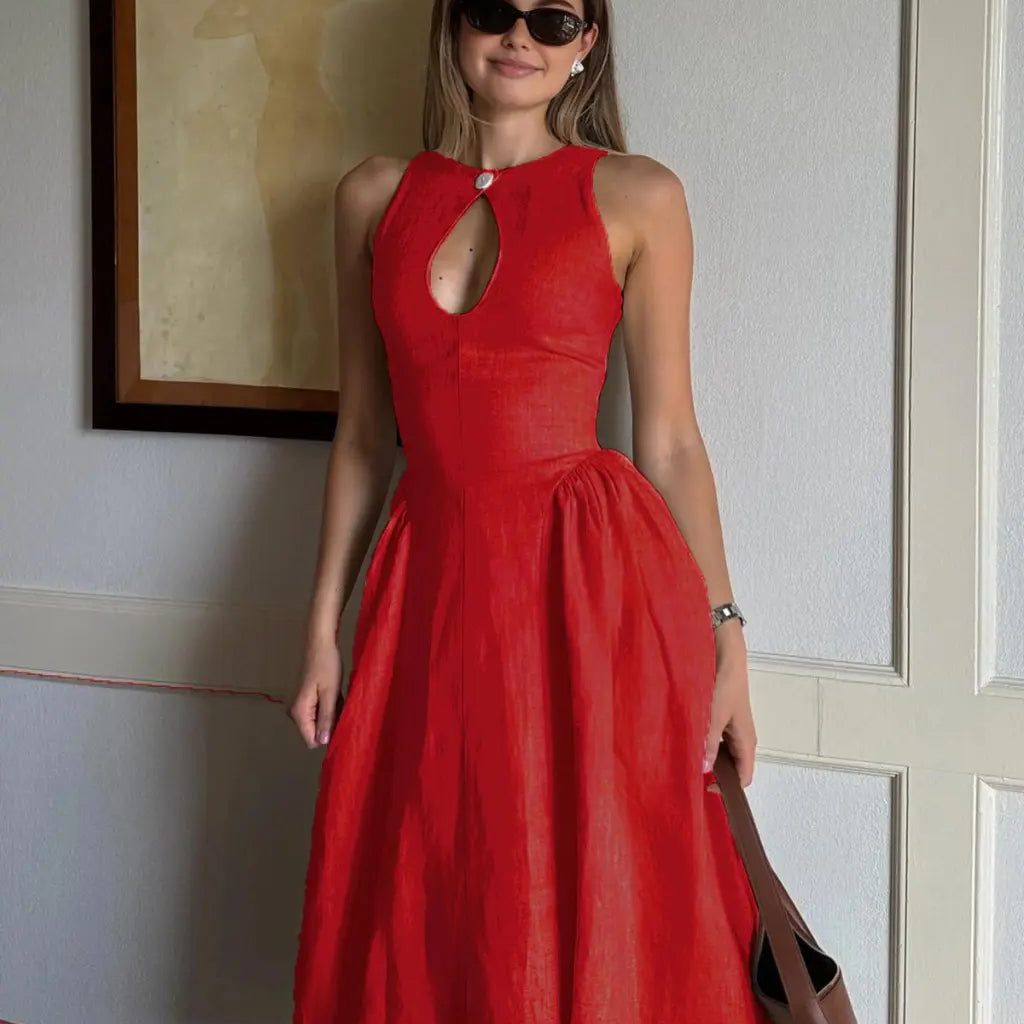 Valérie - Elegant Midi Dress
