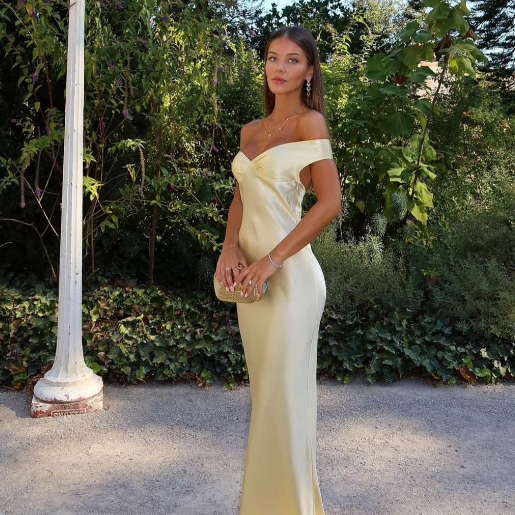 Justine - Maxi Dress in Satin