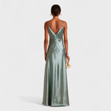 Iris - Long Satin Dress