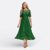 Monique - Lace Dress with Short Sleeves