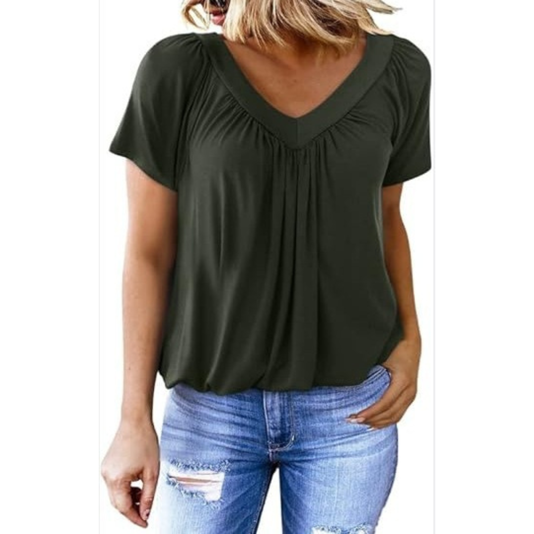 KYLIE - Women Casual V-Neck Top
