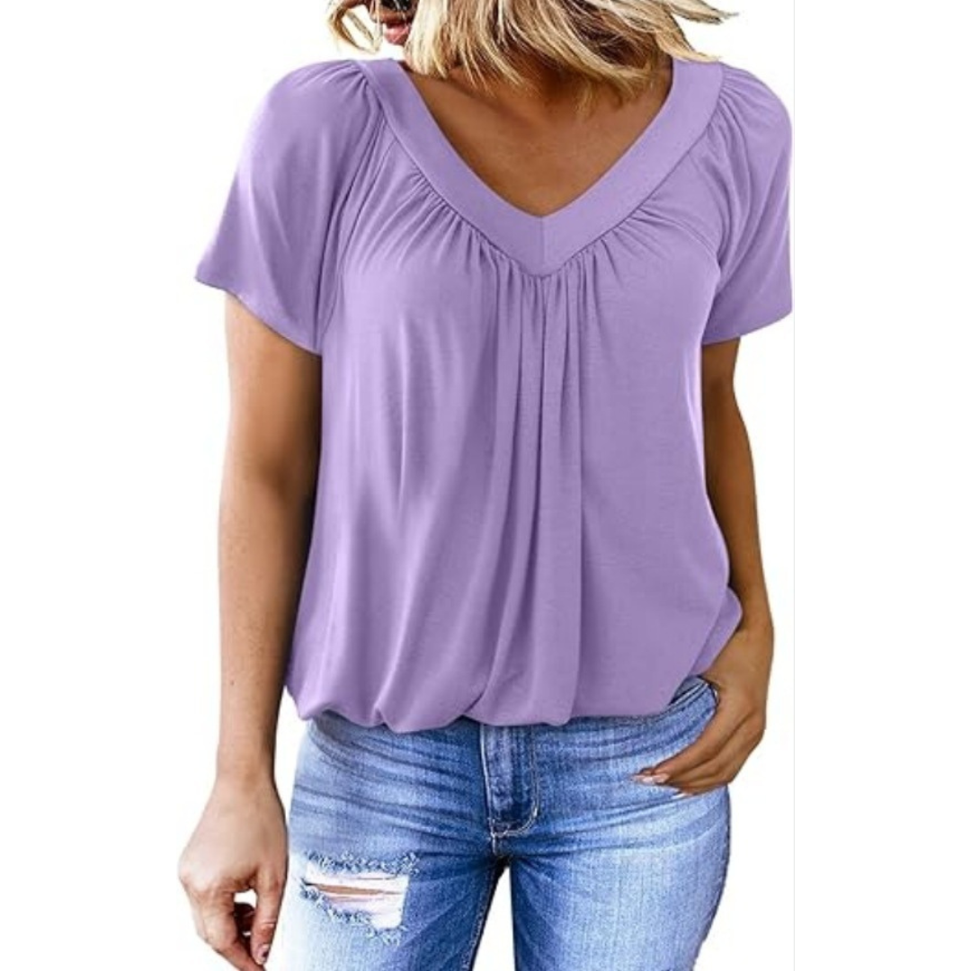 KYLIE - Women Casual V-Neck Top