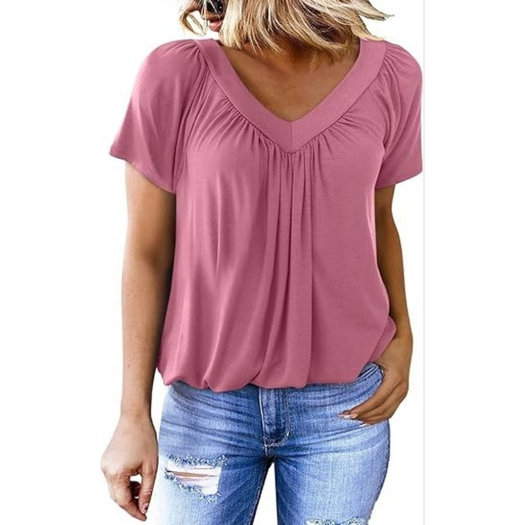 KYLIE - Women Casual V-Neck Top