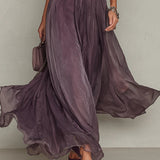 Juliette - Vintage Elegant Chiffon Maxi Dress