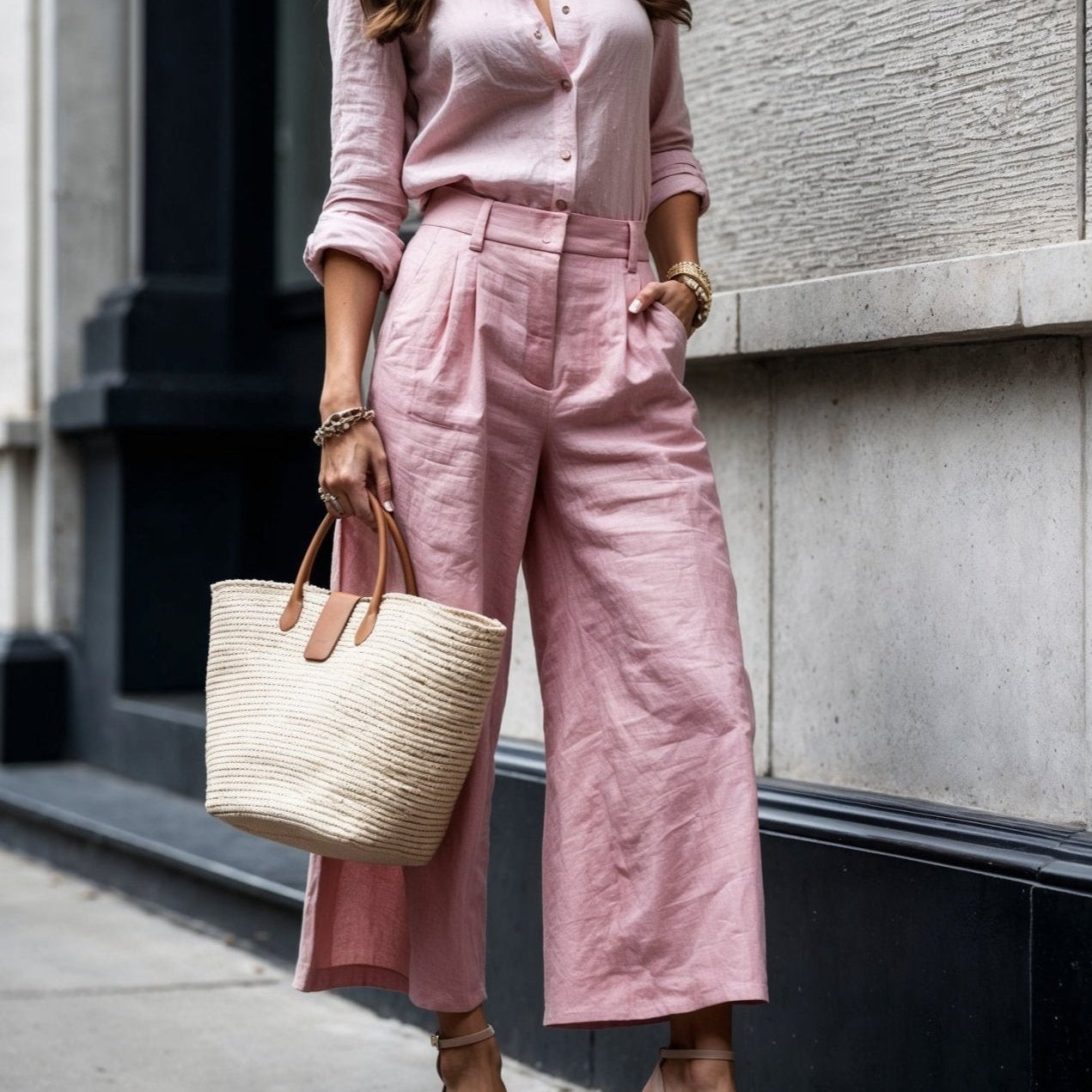 Karine - Casual Chic Look Pink