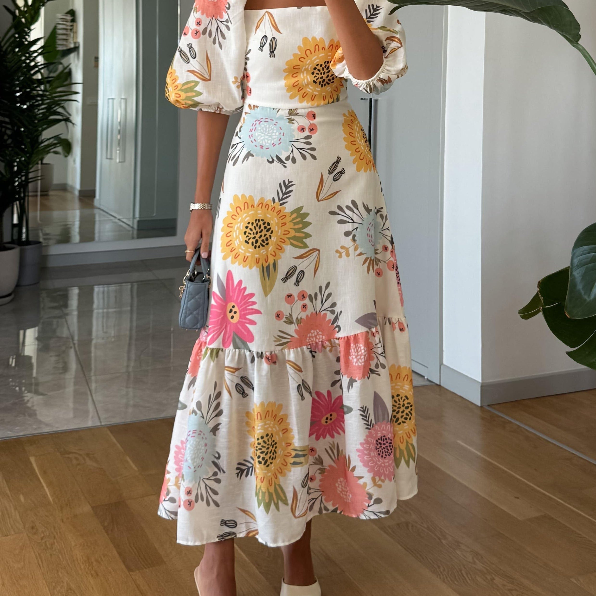 Morgan - Floral Midi Dress