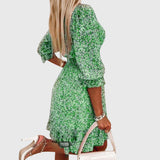 Valérie - Floral Puff Sleeve Dress