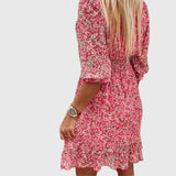 Valérie - Floral Puff Sleeve Dress