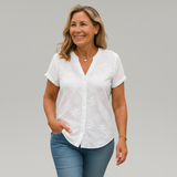 Sophie - Cotton-Linen Comfort Top