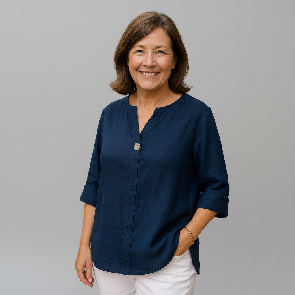 Emma - Lightweight Draped Blouse