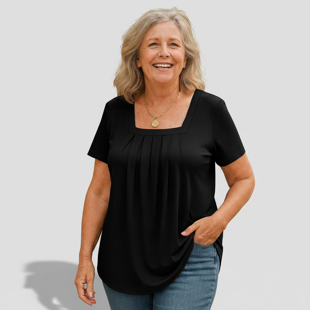 Émilie - Pleated Comfort Top