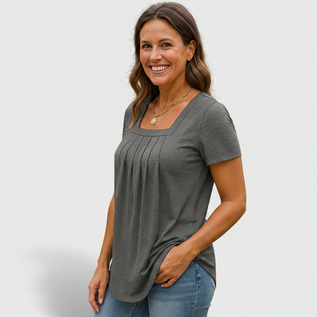 Émilie - Pleated Comfort Top