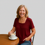 Émilie - Pleated Comfort Top