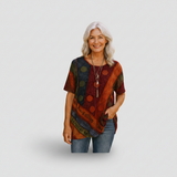 Liana - Boho Drape Top