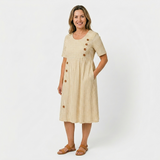 Avery - Striped Midi Dress
