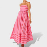 Dahlia - Long Striped Dress