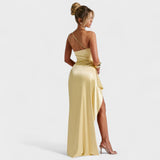 Nicole - Asymmetrical Satin Dress