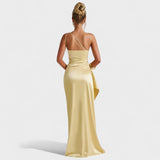 Nicole - Asymmetrical Satin Dress