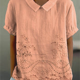 Kayla - Embroidered Floral Blouse