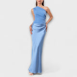 Maëva - Asymmetrical Satin Dress