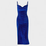 Chelsea - Velvet Dress with Slit