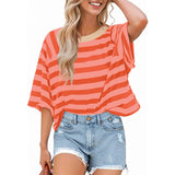 LOUISE - Trendy Loose Fit Summer Crewneck Top