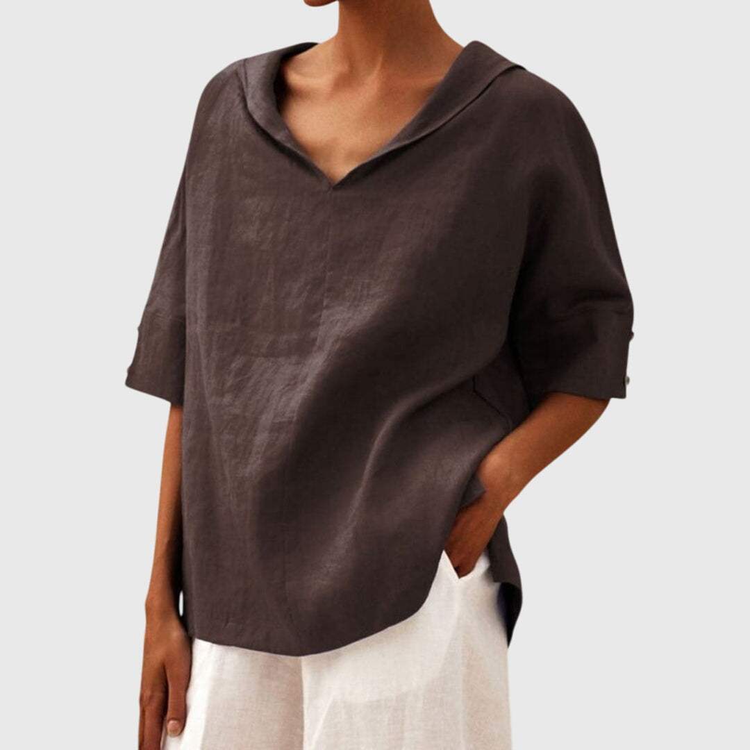 Solange - Casual Loose-Fit Blouse