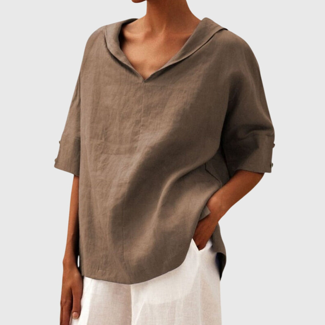Solange - Casual Loose-Fit Blouse