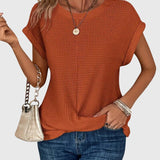 Anabelle - Elegant Blouse with Crew Neck