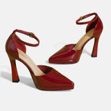Amy Leather Heels