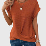 Anabelle - Elegant Blouse with Crew Neck