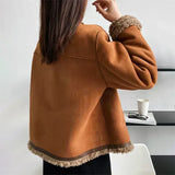 Audrey - Buttoned Sheepskin Jacket