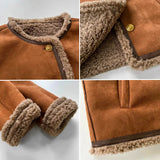 Audrey - Buttoned Sheepskin Jacket