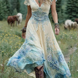 Karine - Short Maxi Floral Dress
