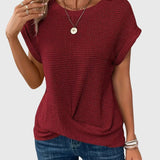 Anabelle - Elegant Blouse with Crew Neck