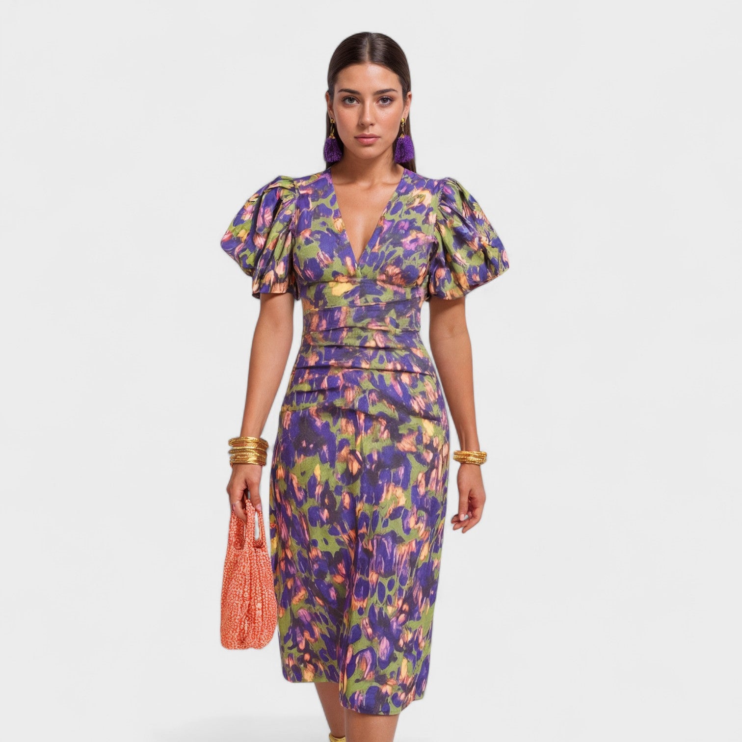 Danica - Tropical Fire Dress