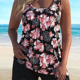 Solange - Floral Print Tankini Set