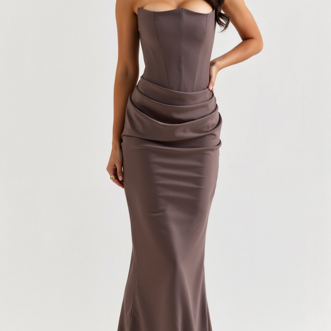 Ellie - Long dress with bodice